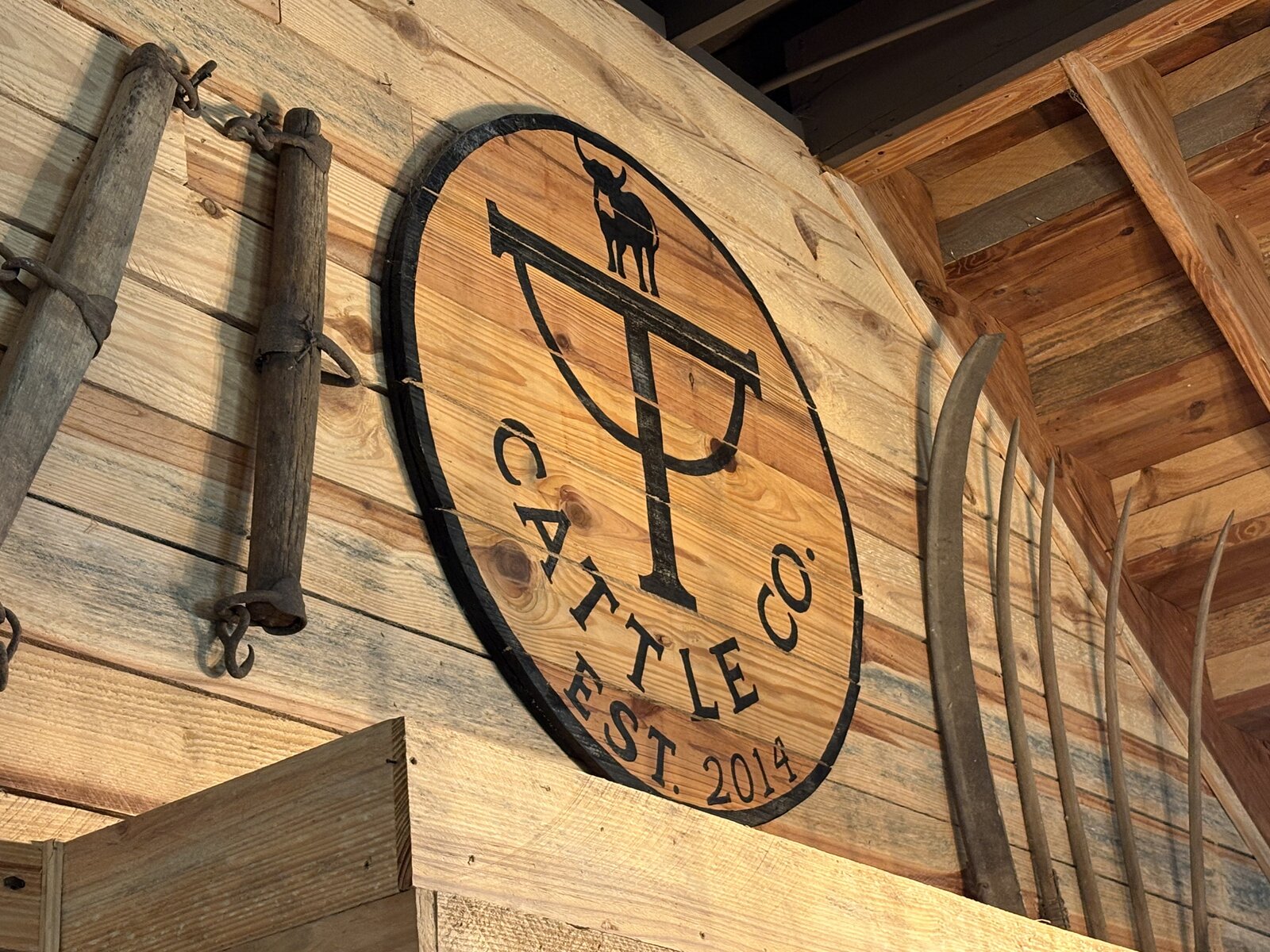 Cattle Creek wall sign